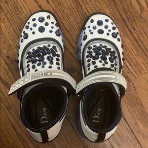 Dior White and Blue Sneakers